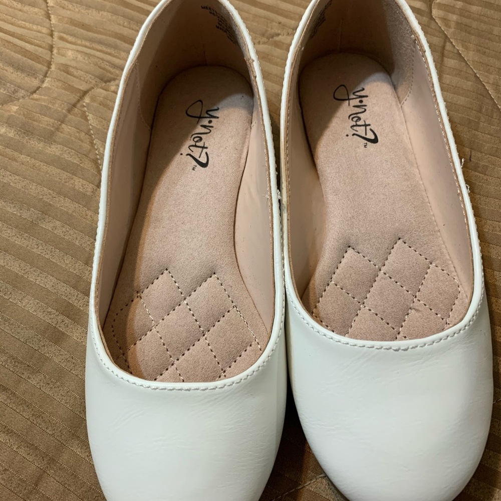 White Slip Ons